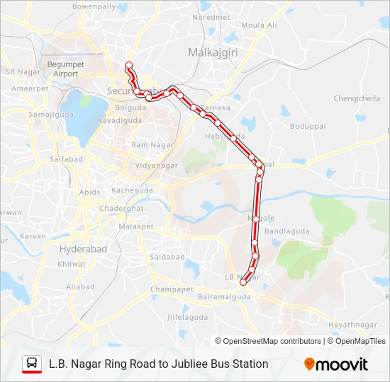 90L Bus Line Map