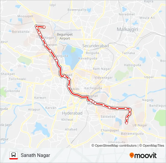 84 Bus Line Map