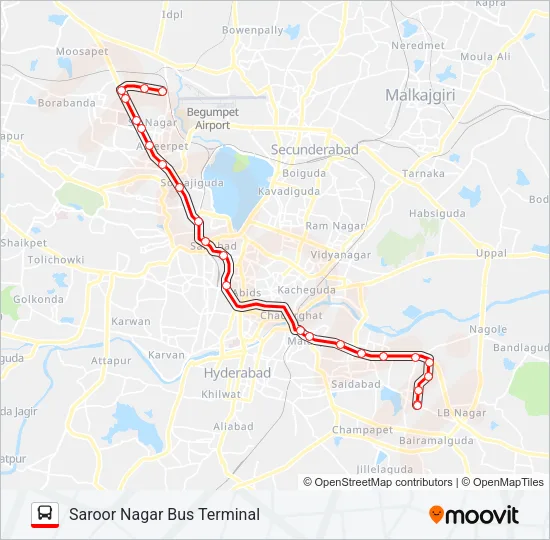 84 Bus Line Map