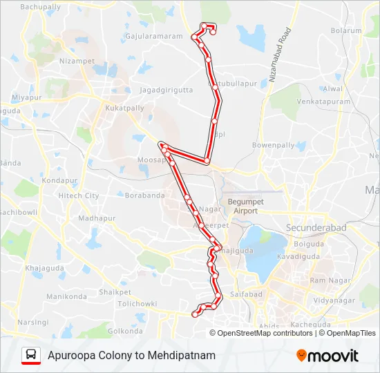 189M Bus Line Map