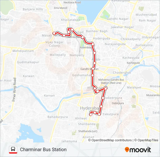 65A Bus Line Map