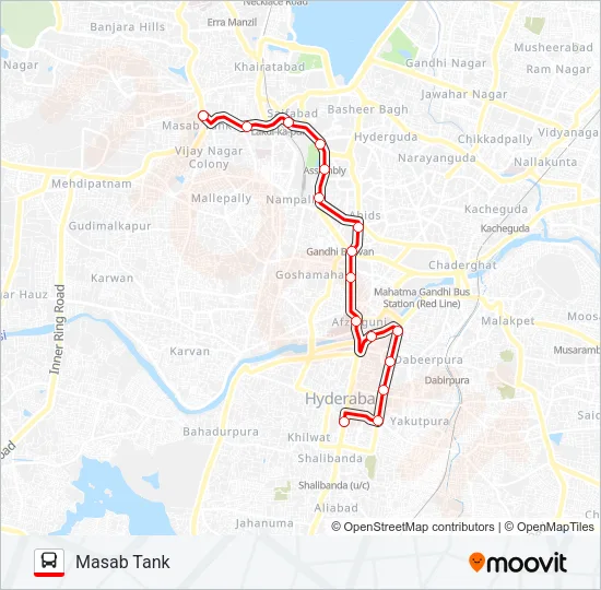 65A Bus Line Map