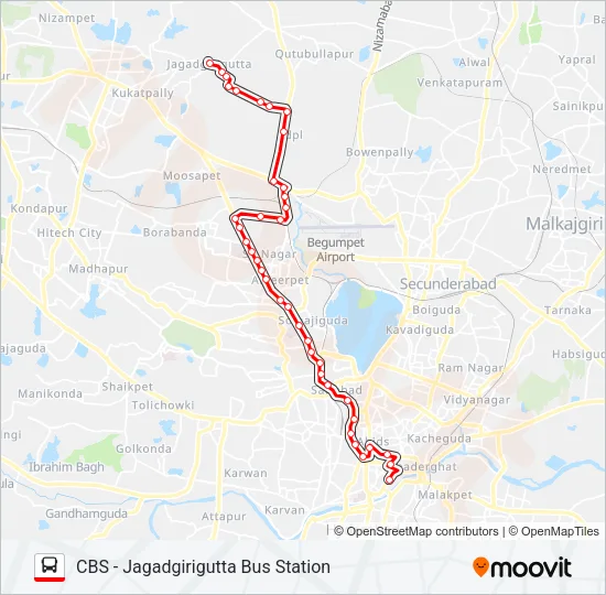 41K Bus Line Map