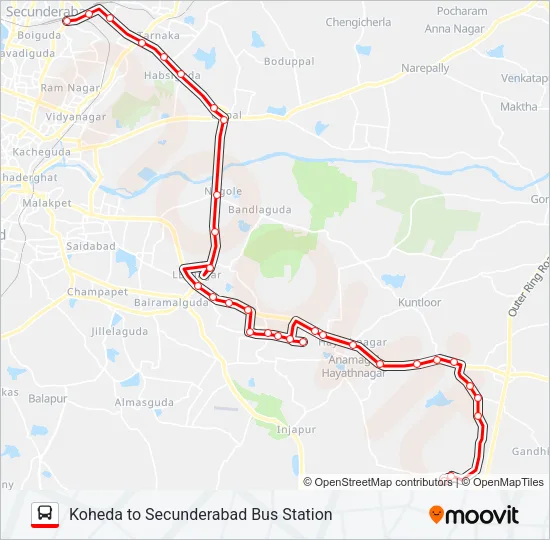 290K Bus Line Map