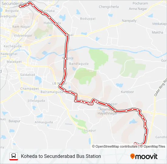290K Bus Line Map