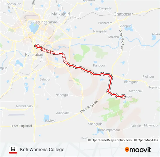 99M Bus Line Map