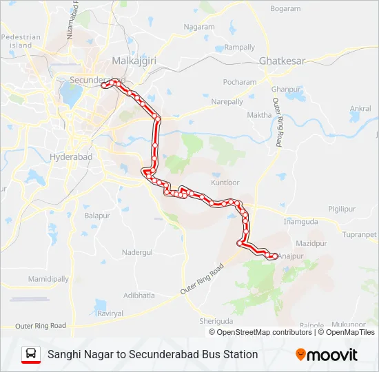 290S Bus Line Map
