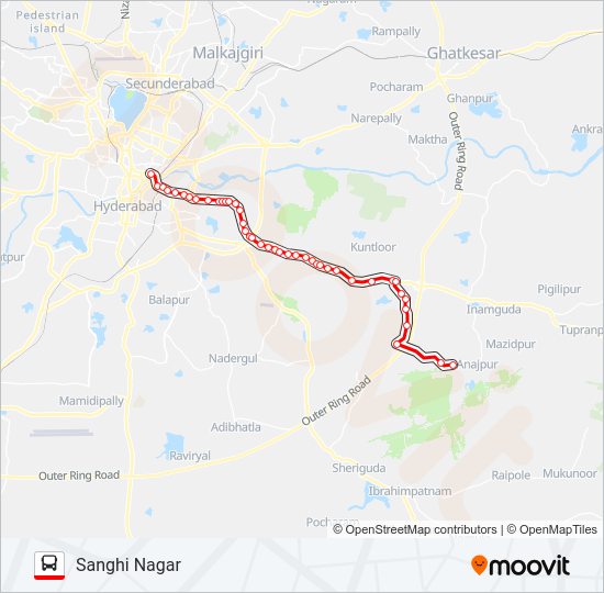 299P bus Line Map