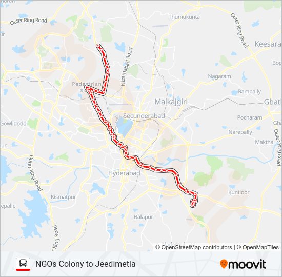 158V/J bus Line Map