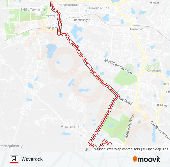 216L/W Bus Line Map