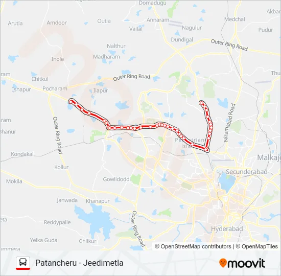 223JG Bus Line Map