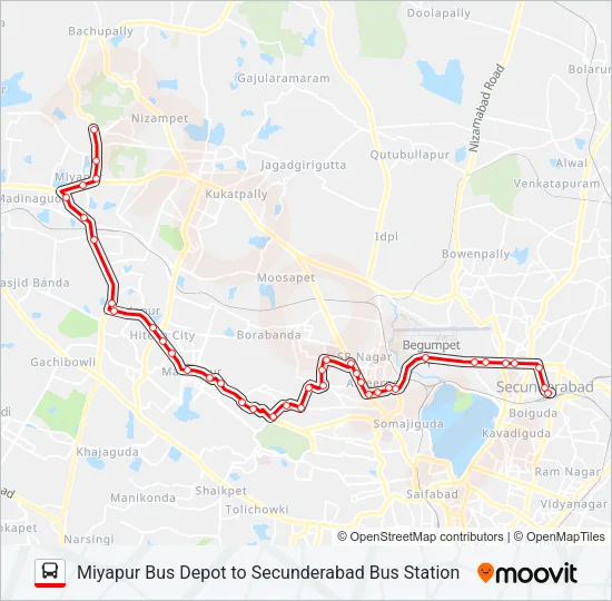 10H/224 Bus Line Map