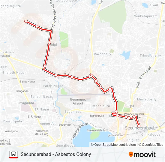 30C Bus Line Map