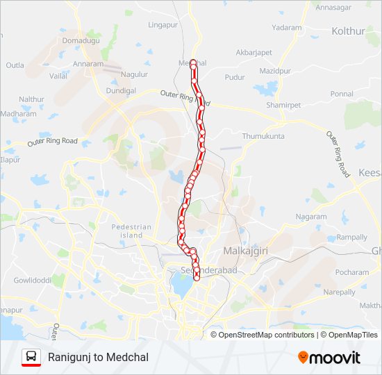 228 bus Line Map