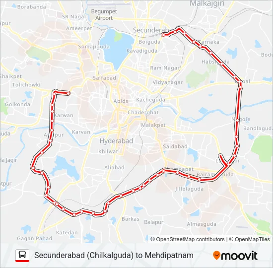 90L/300 Bus Line Map