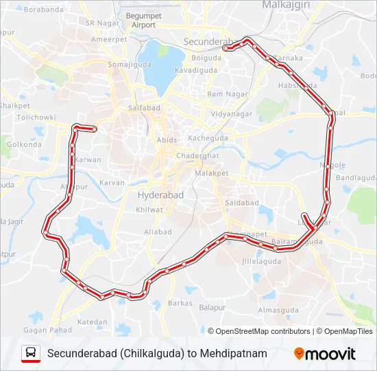 90L/300 Bus Line Map