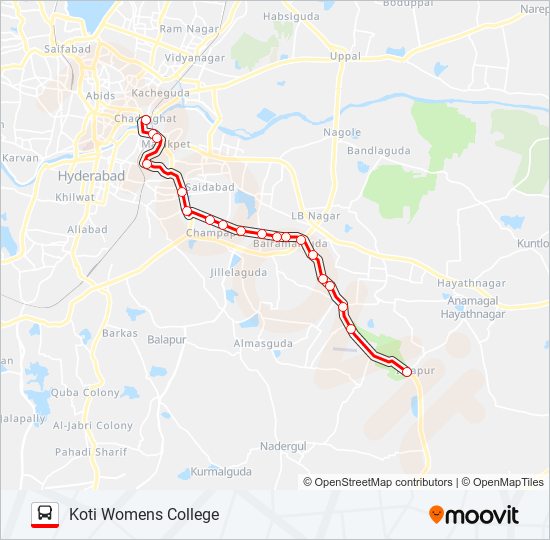 277W bus Line Map