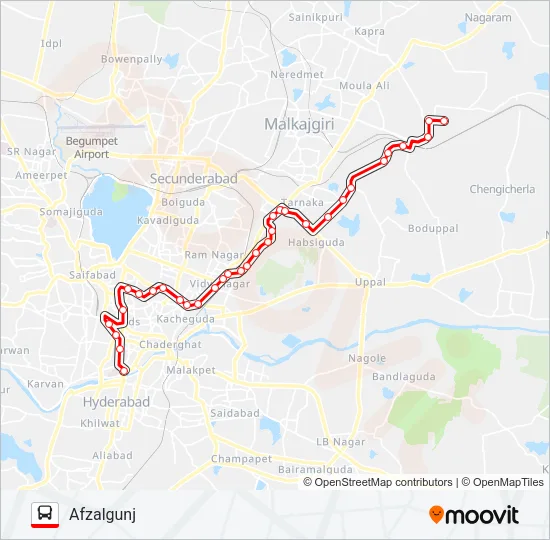 236 Bus Line Map