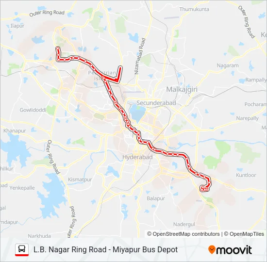 224/187D/V Bus Line Map