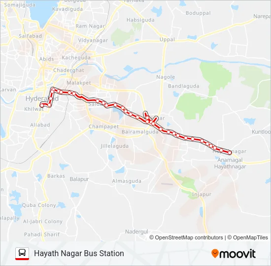278 Bus Line Map