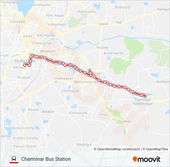 278 Bus Line Map