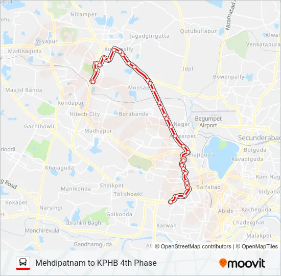 19M Bus Line Map