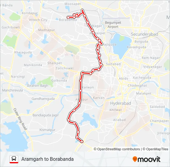 19F/A Bus Line Map