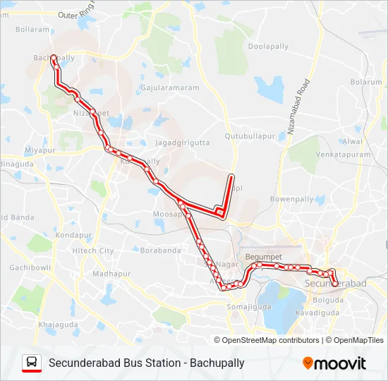 10KB Bus Line Map