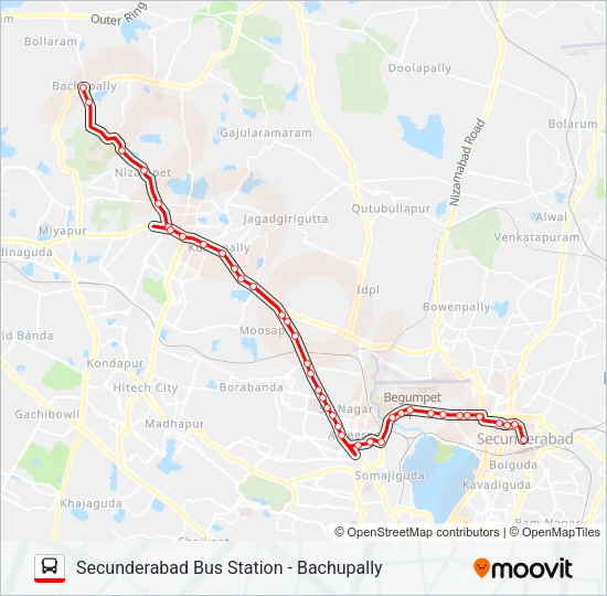 10KB Bus Line Map