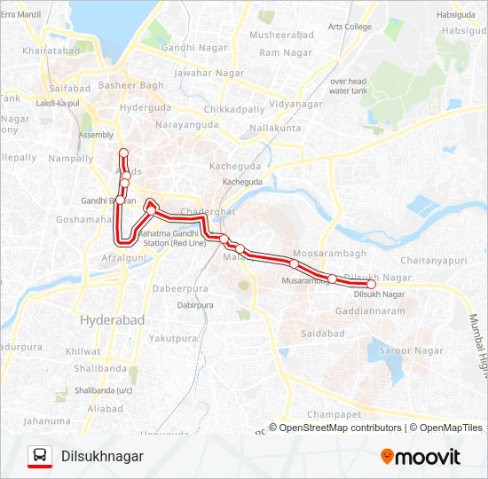 152 Bus Line Map