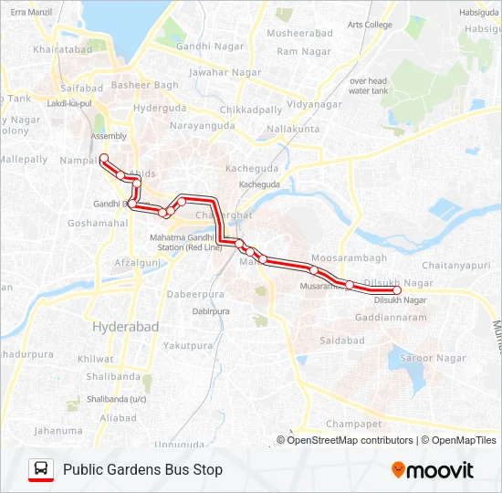 152 Bus Line Map
