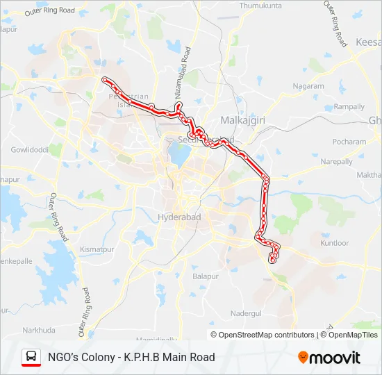 186 Bus Line Map