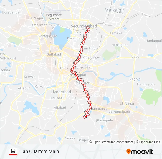 102 Bus Line Map