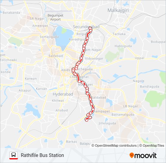 102 Bus Line Map