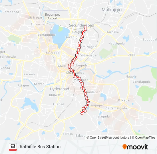 102 Bus Line Map