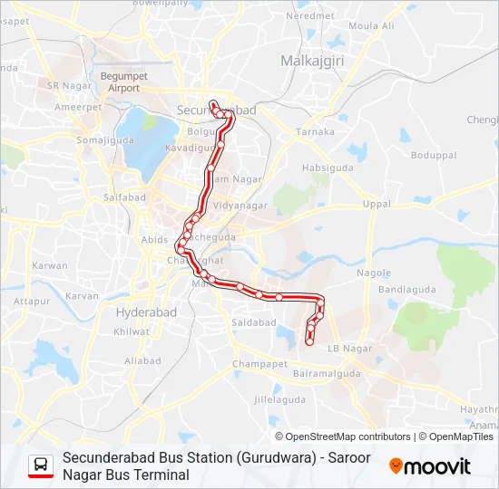 107S Bus Line Map