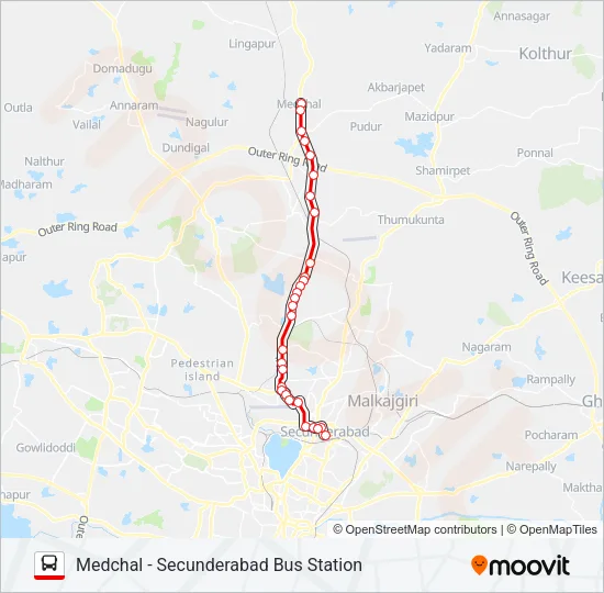 229 Bus Line Map