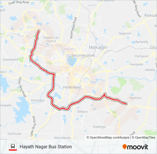 126/300H Bus Line Map