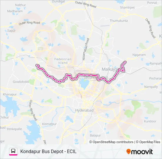 10H/17H Bus Line Map