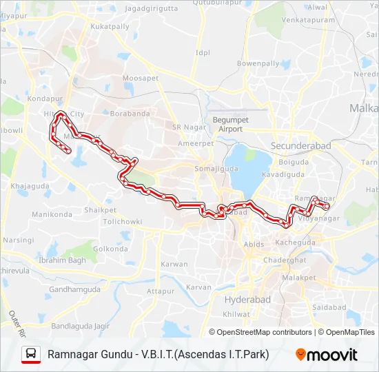12 Bus Line Map