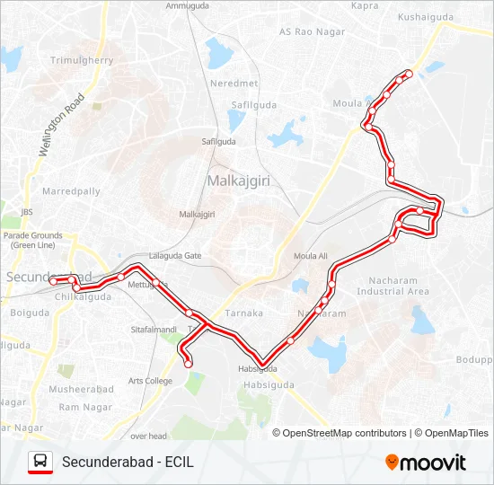 17HN Bus Line Map