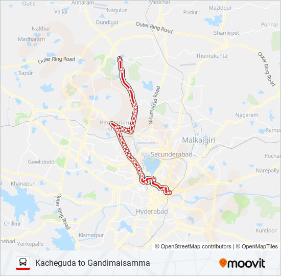 83J/272G bus Line Map