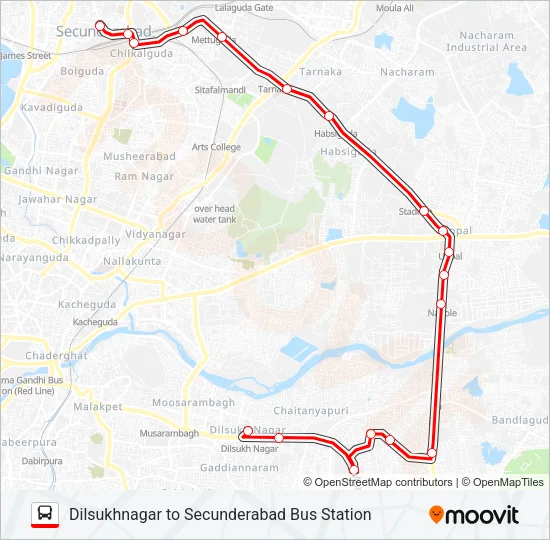 90D Bus Line Map