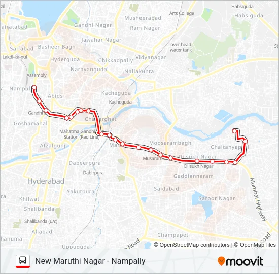 100M Bus Line Map