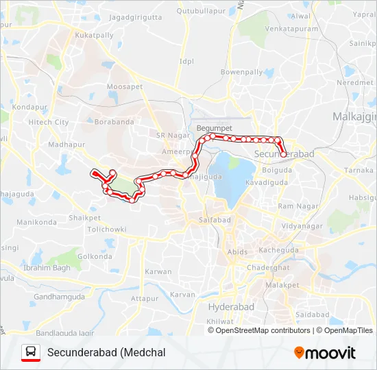 49J Bus Line Map