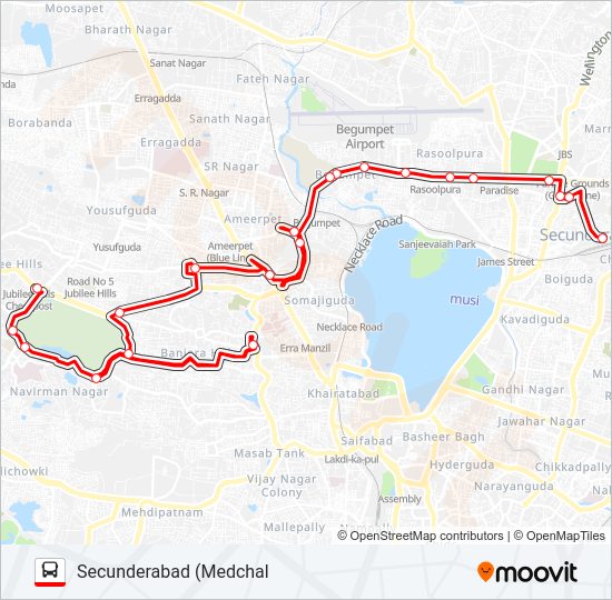 49J bus Line Map