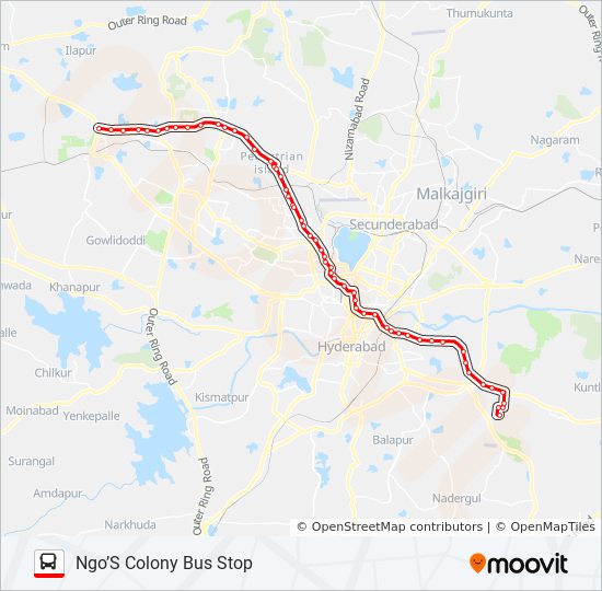 225L/V bus Line Map