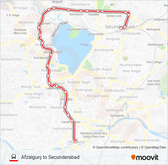 49A Bus Line Map