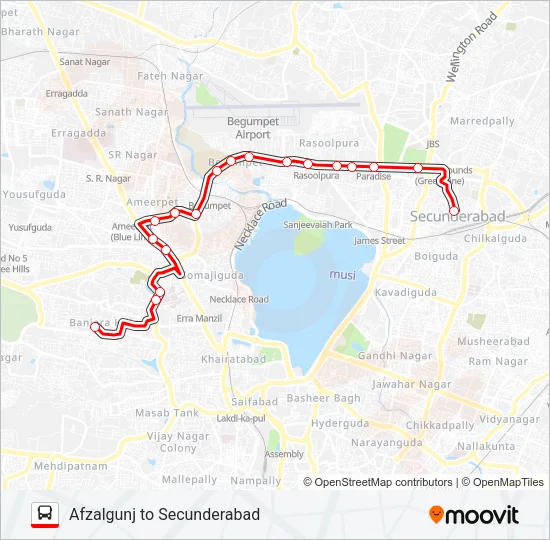 49A Bus Line Map