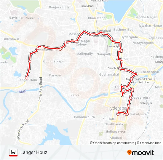65M Bus Line Map